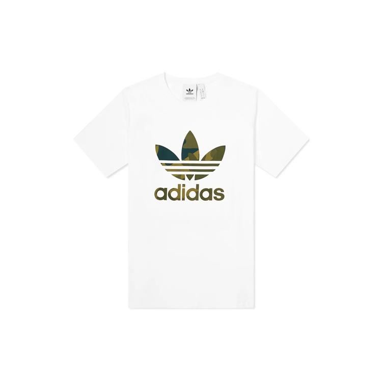 adidas originals Casual Sports Short Sleeve White Men s FM3337 XL
