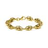 Bracelet - LUXENTER - Laneda - Hypoallergenic Steel - 18 Carat Yellow Gold Plated - Length 19 Cm