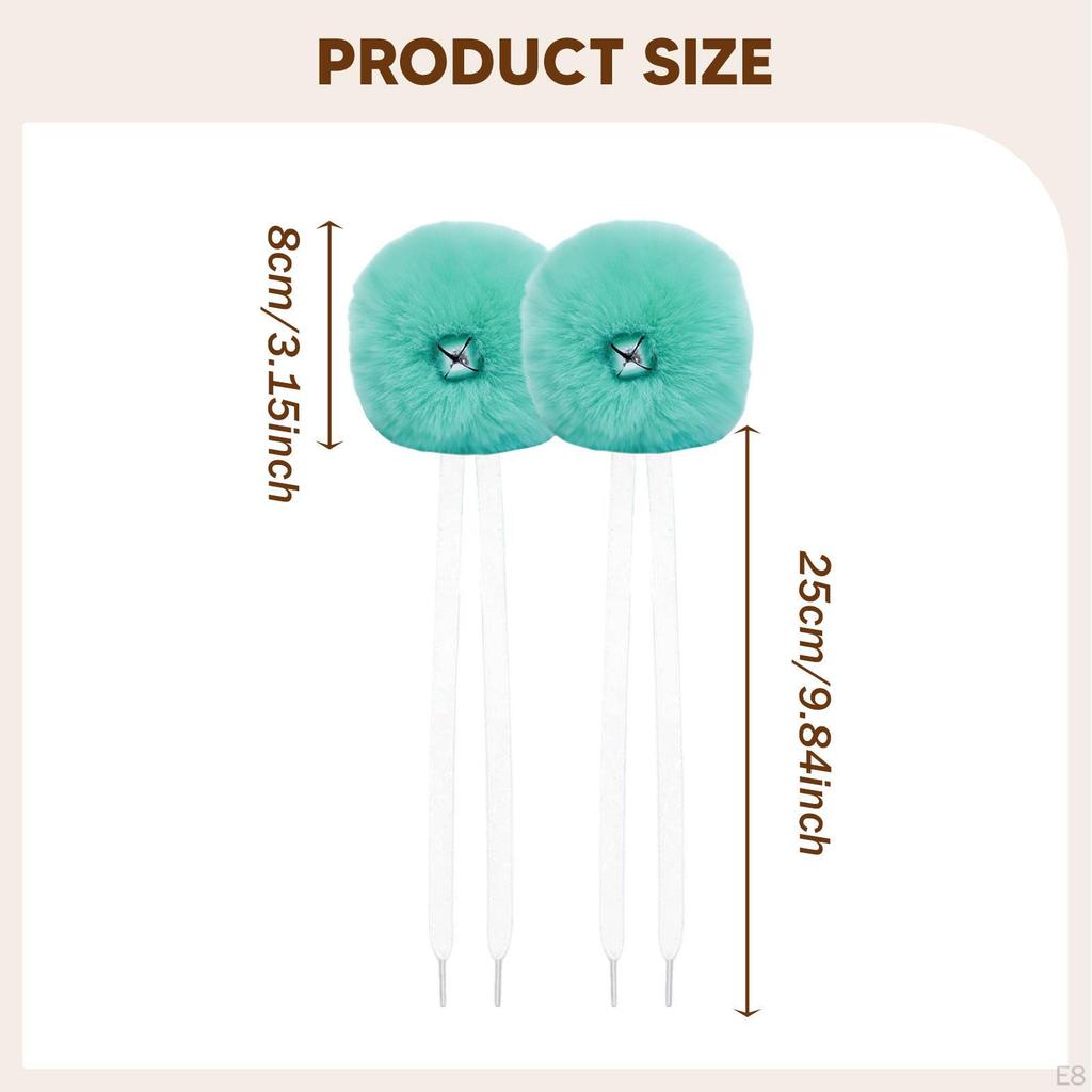 2 Pieces Kids Skates Laces Balls with Bells for Outdoor Activities Roller