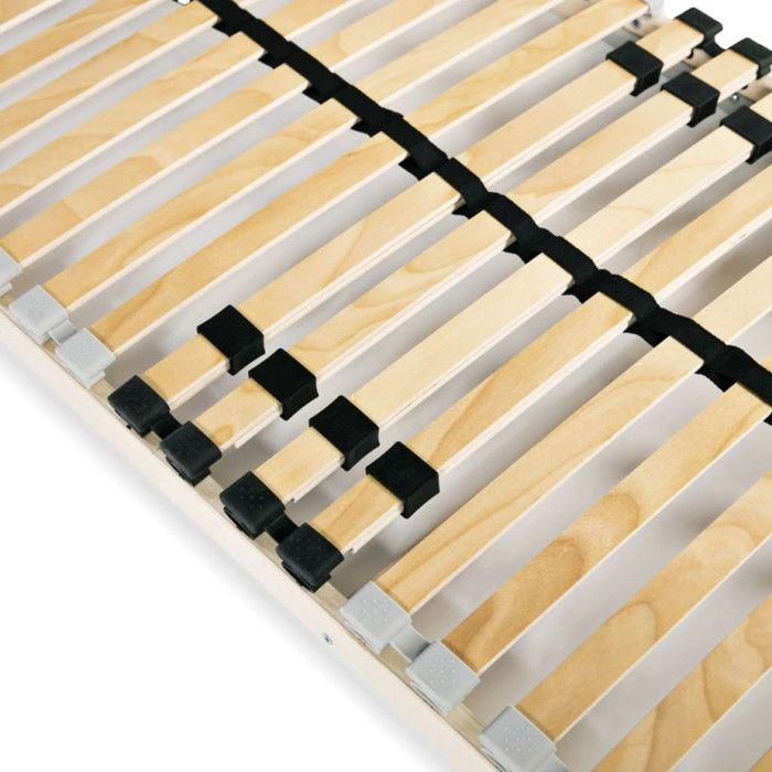 VidaXL Sommier à lattes avec 28 lattes 7 zones 80 x 200 cm