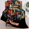 Personality Dragon Customize Your Name Blanket Used For Chair Office Sofa Bed Camping Soft And Warm Giving Friends And Relatives Birthday Graduation