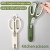 9 In 1 Heavy Duty Kitchen Scissors with Magnetic Closure , Multi-Functional Kitchen Shears, Bottle/Can Opener, Peeler