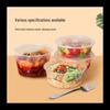 NHZHIW Disposable Round Plastic Food Container with Lid