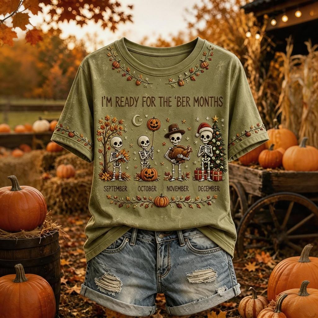Women's Casual Theme Short Sleeve Round Neck T-Shirt Top