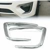 For 2018 2019 2020 2021 Ford Expedition Chrome Front Fog Light Lamp Cover Trim Accessories