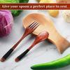 Practical Wooden Spoon Rest Elegant Cooking Holder for Kitchens Utensils and Coffee Spoons Space Saving Designs