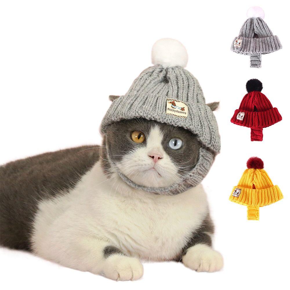 Soft Pet Dress Up Cat Hat Keep Warm Pet Costume Accessory Pet Hat Short Hat Cat&Dog