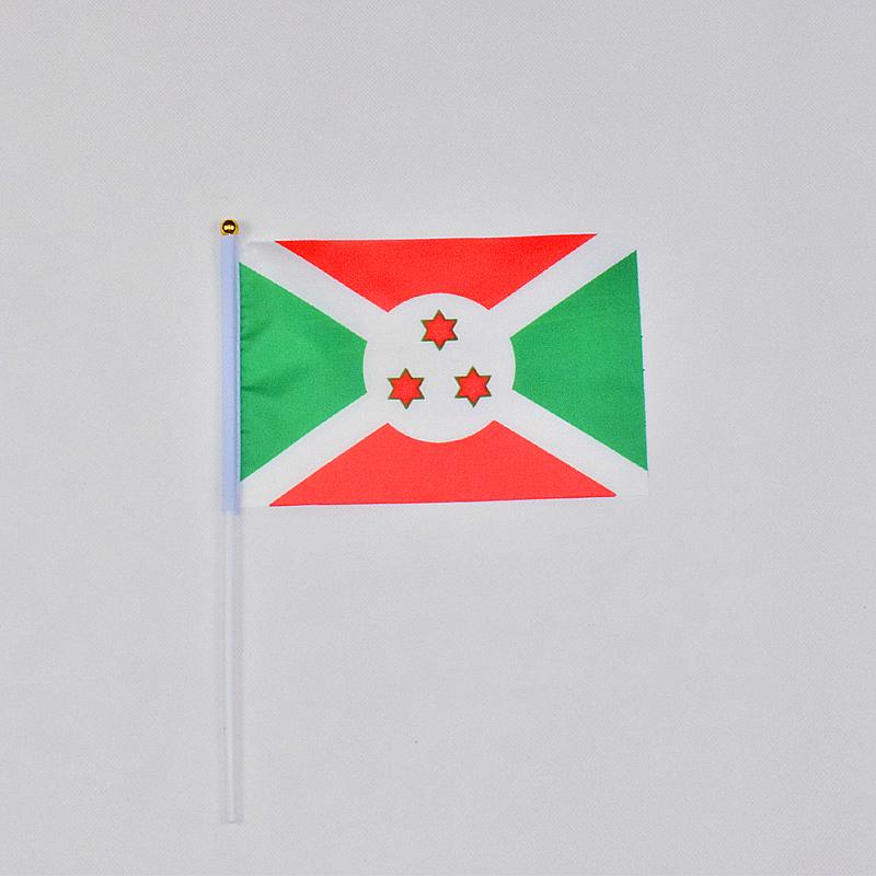 Burundi 10pieces of 14*21cm hand-waving flags