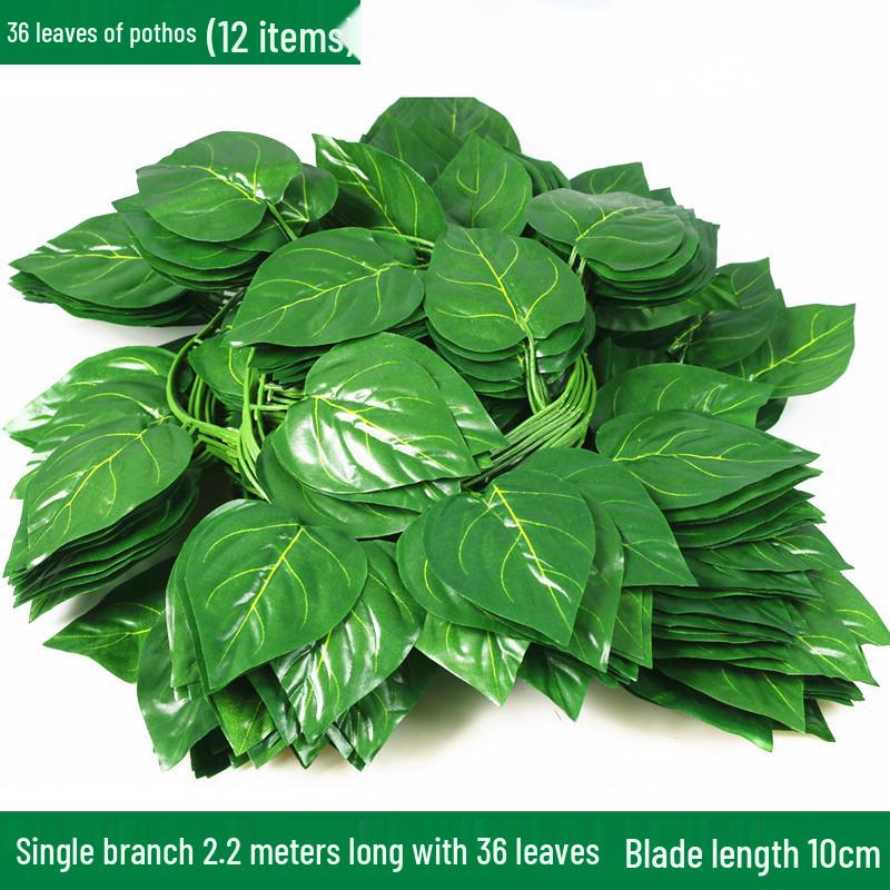 Large Green Fake Leaf Ornaments for Vines and Roof Décor