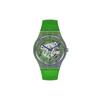 Quartz Movement Semi-Transparent Green Blue Hands Waterproof Casual Watch Unisex Watches SUOM117