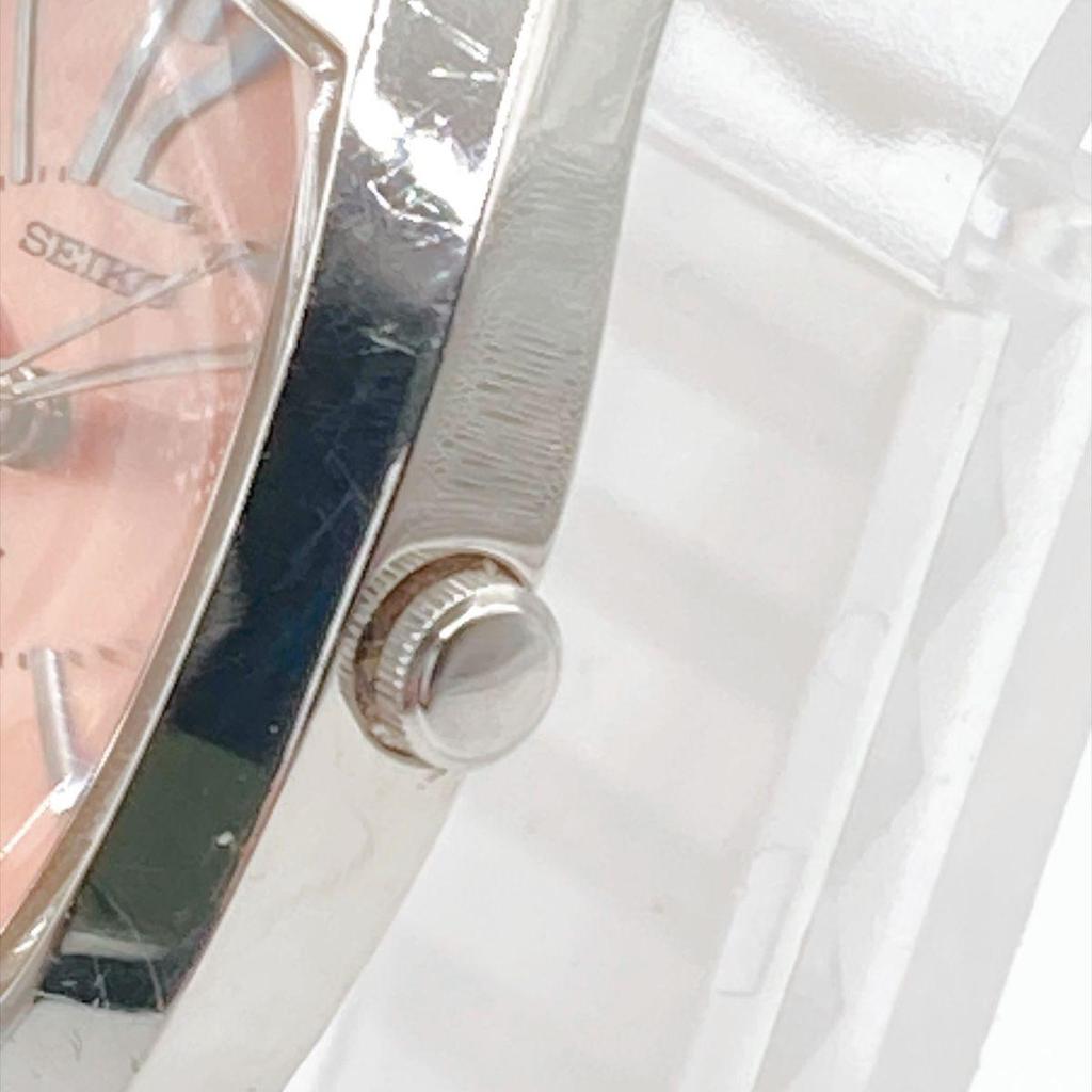 Used 533 SEIKO Lukia Ladies Watch Quartz Pink Dial Battery Replaced