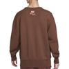 Nike Sweatshirts Men's Brown Crew Neck Moderate Regular DX0026-259