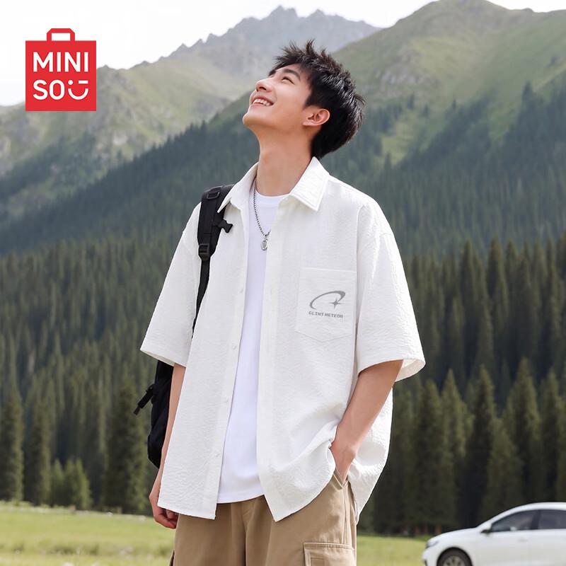 MINISO Men s Three-Proof Casual Short Sleeve Shirt XL