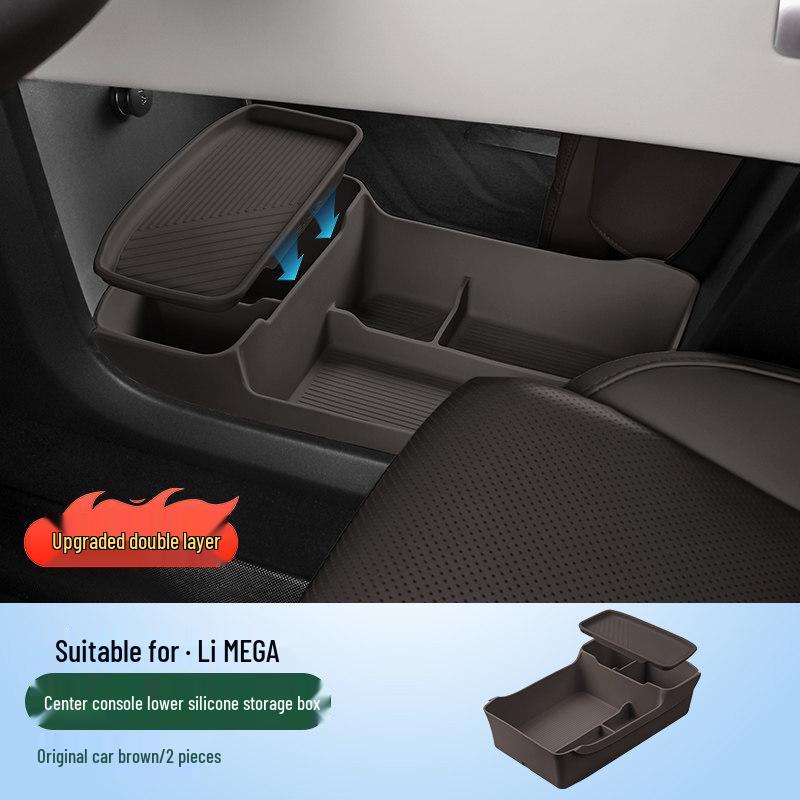 Ideal MEGA Center Console Silicone Phone Holder & Dashboard Storage Box for Car Interior Decoration