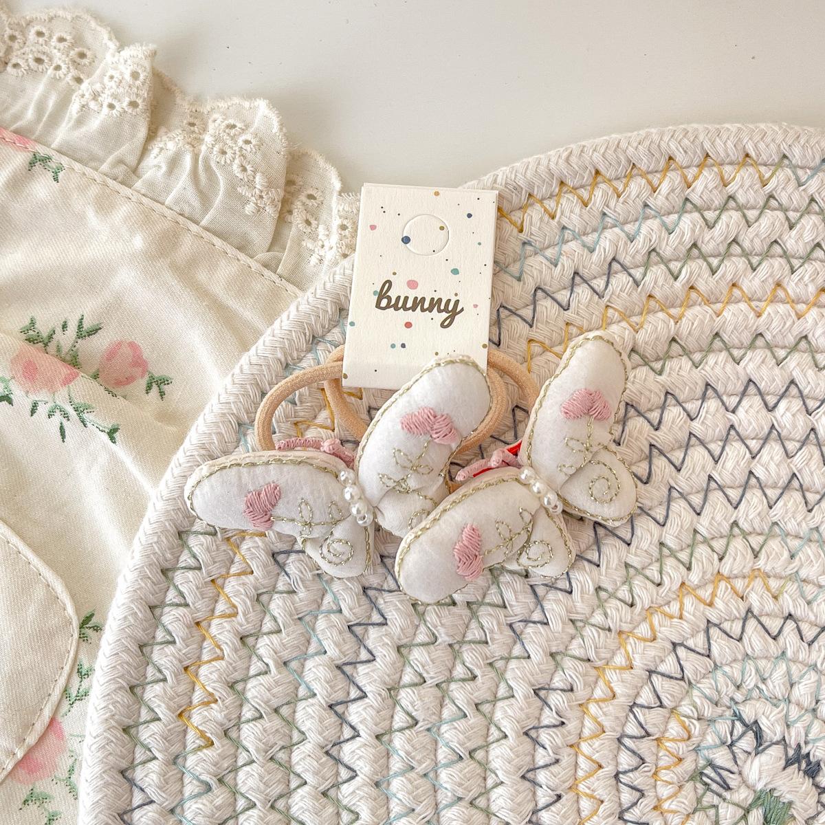 

2 шт./лот Детские заколки-бабочки для волос Ручная вышивка Милые заколки-невидимки для волос для маленьких девочек Аксессуары для волос Головные уборы