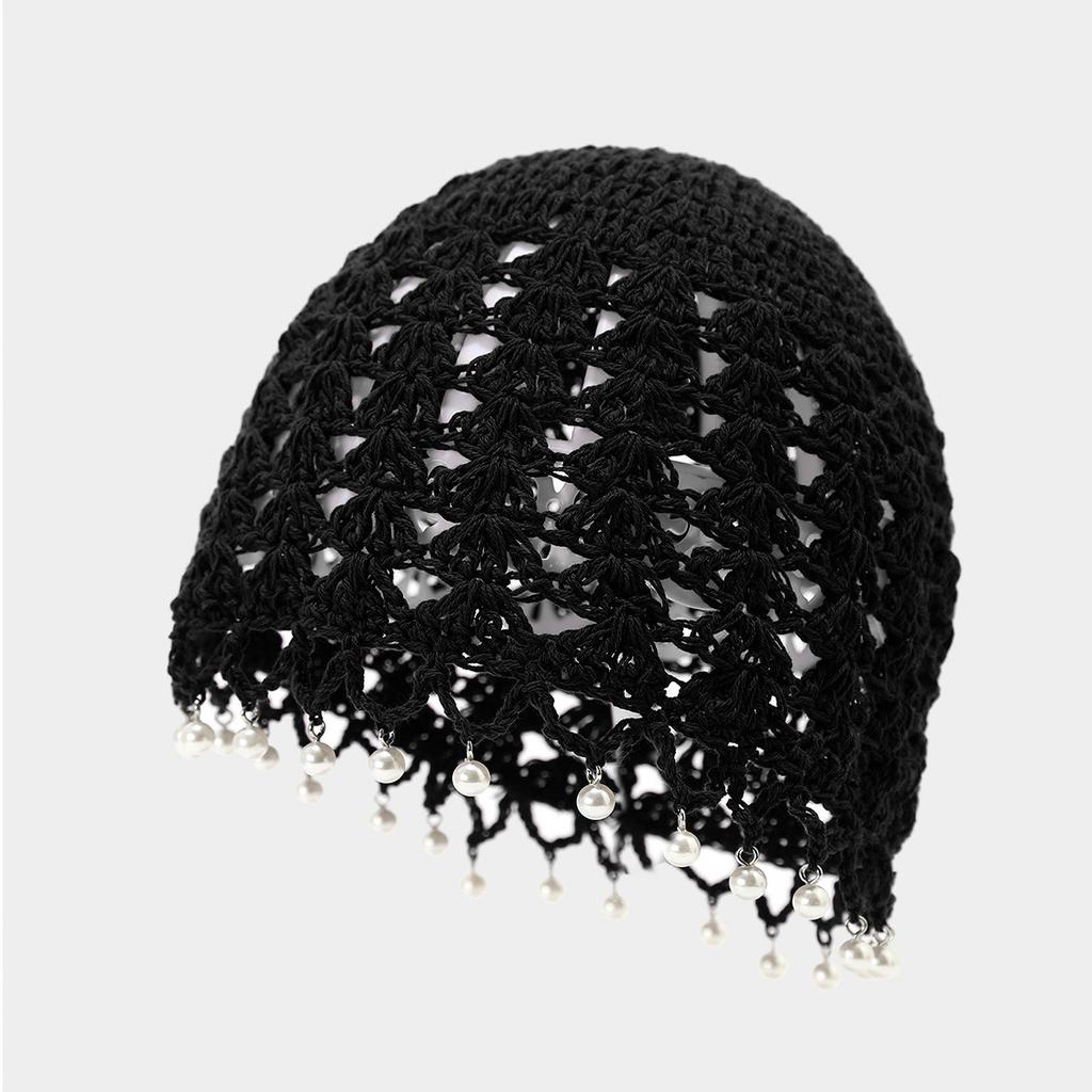 Nuovo berretto traspirante intrecciato a mano giapponese per donna, stile etnico estivo, sottile, traforato, dolce, a ciuffi