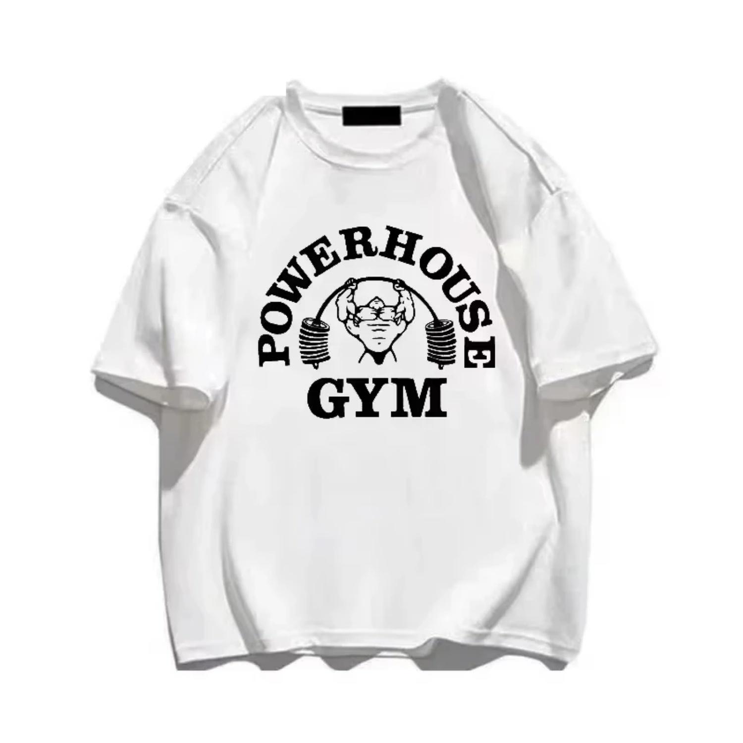 

New 100_ Cotton Crewneck Top Summer Fitness T-shirt 100 Cotton Graphic Sports Men s and Women s High Quality Henta S чёрный
