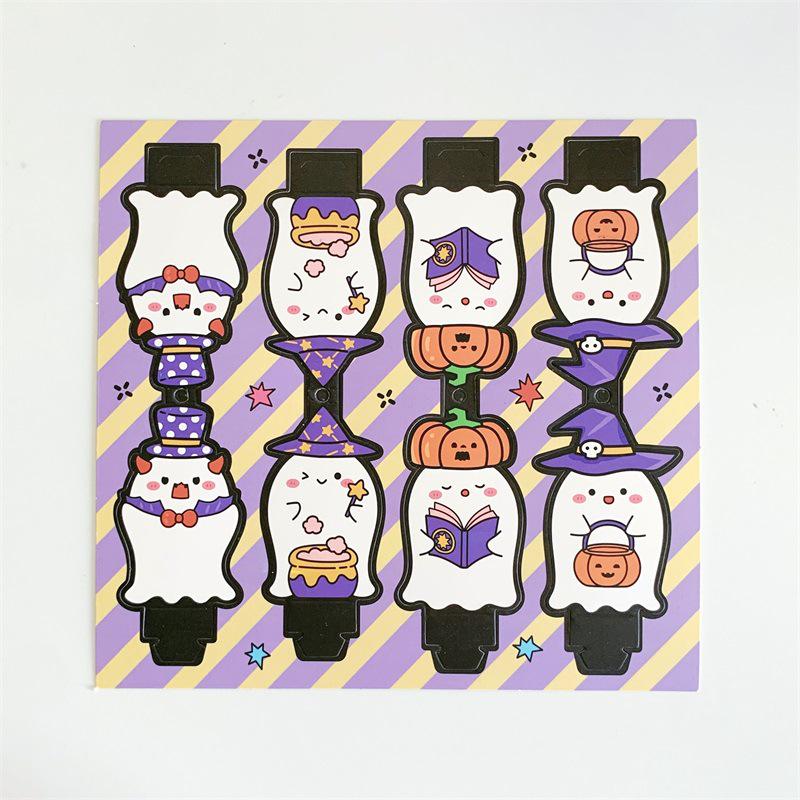 Halloween Cartoon Lollipop Greeting Card with Encouraging Words for Students
