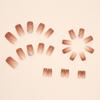 Ice Through The Gradual Change Of Brown European Square Wearing Armor Gentle And Sweet Light Luxury Wind Flash Pile Diamond Manicure