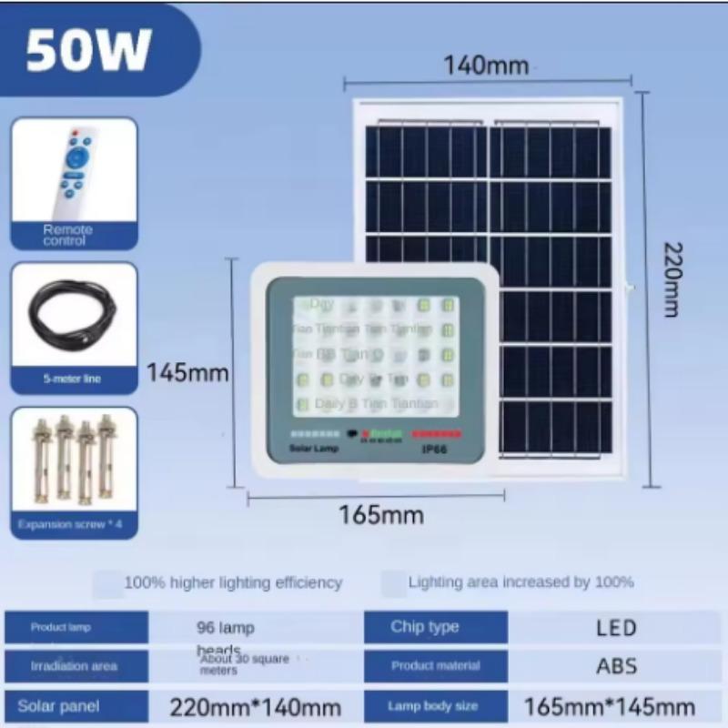 

96/140/216 LED Solar Lamp Outdoor Courtyard Lighting Induction Street Light Waterproof Floodlight Ultra Brightness High-power