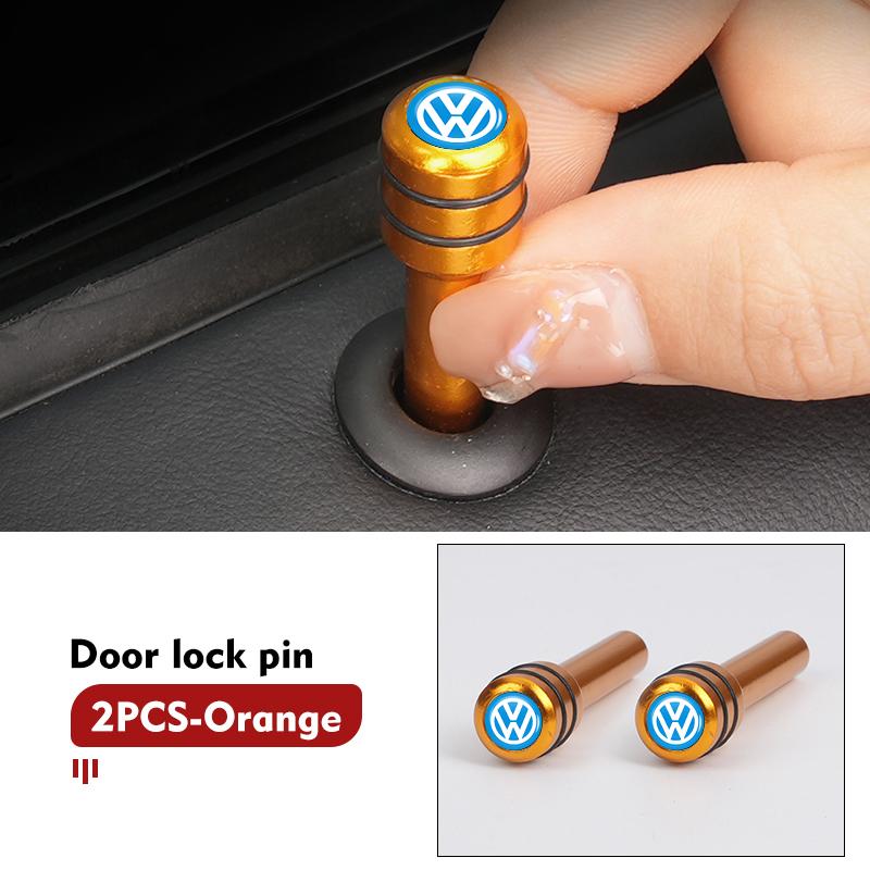 T27Car Door Lock Pin Knob Pull Security Insurance Accessories For Volkswagen VW Scirocco Passat Polo B5 B6 B7 CC Tiguan Sharan