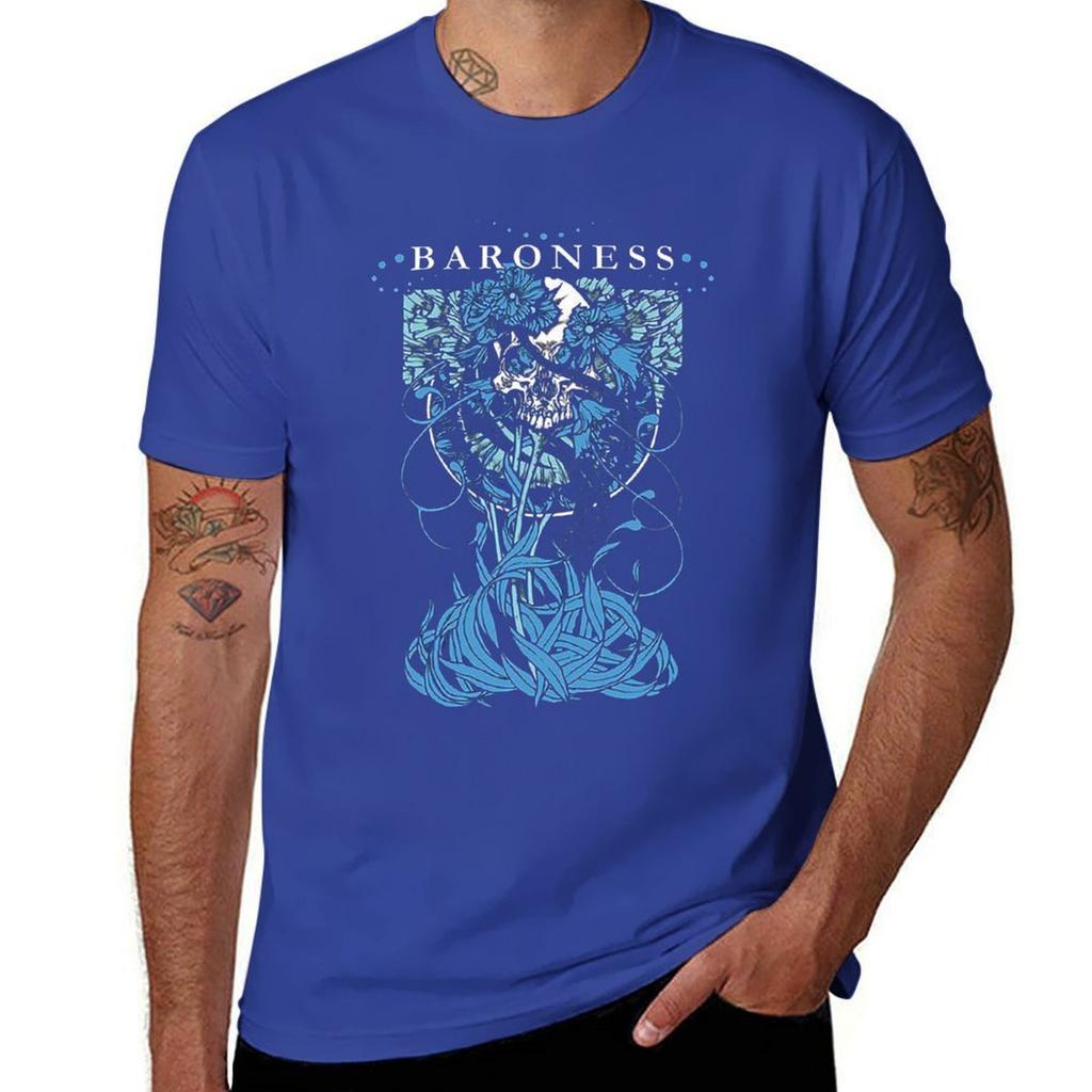 new baroness T-Shirt valentines clothes Luxury man hippie clothes t shirts for men cotton