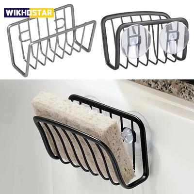 Portaspugne per Lavello da Cucina, Supporto Spugna con Ventosa in Acciaio Inossidabile, Accessori da Cucina Montabile a Parete, Organizzatore da Lavello per Cucina