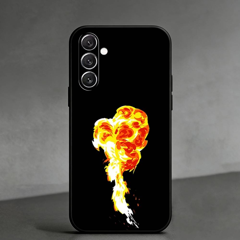 S-Stylistic explosion Phone Case For Samsung Galaxy A91,80,73,72 ,71,53,52,32 ,31,22,21s,20,Soft Black Case