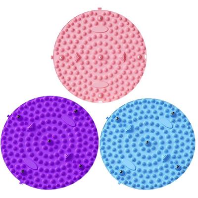 Foot Yoga Massage Acupressure Board Mat Muscle Relaxation Foot Fitness Mat Exercise Round Physi T0N8