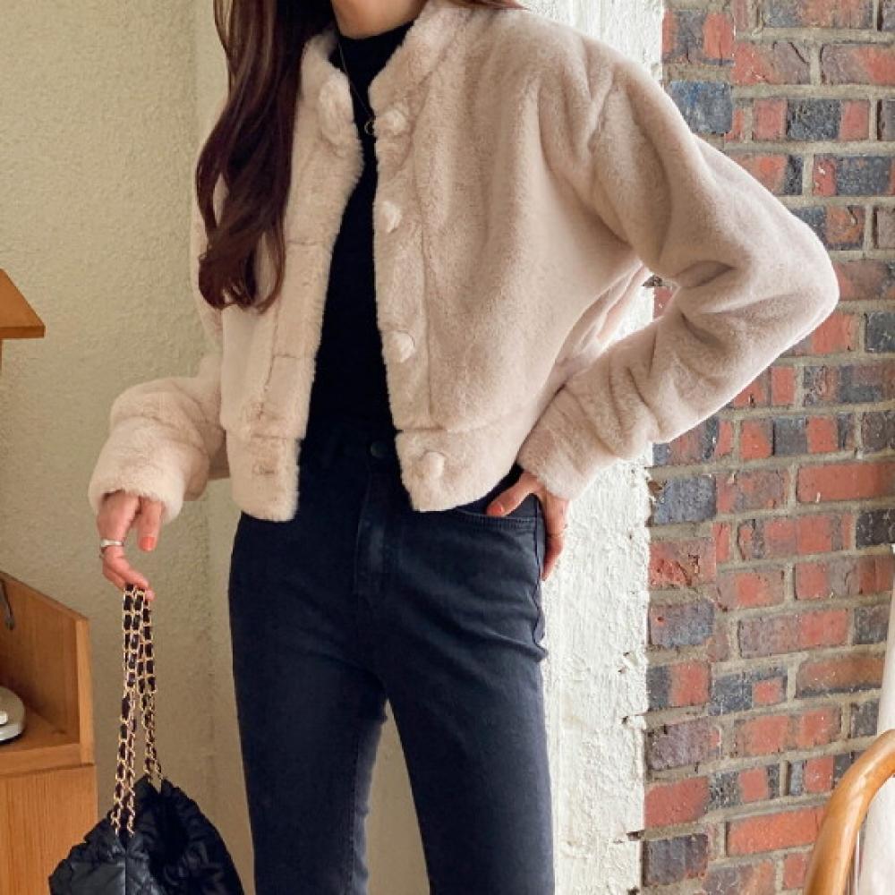 New ArrivalS Open Run Women S Fur Jacket paStel Winter Look Short