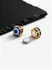Anti Allergy Devil's Eye Magnetic Clip Earrings for Men,Stainless Steel Blue Eyes Non Perforated Earrings,Talisman Jewelry