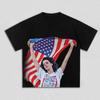 Lana Del Rey Lust for Life Flag Print T-shirt Unisex Casual Pure Cotton Short Sleeve Vintage Street Women and Men T-shirt