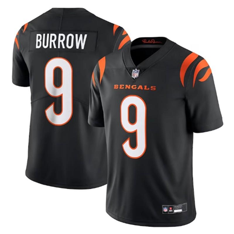 Cincinnati Bengals NFL Football Jersey Joe Burrow Maglia Uniforme Replica da Uomo Abbigliamento Giorno della Partita per i Fan