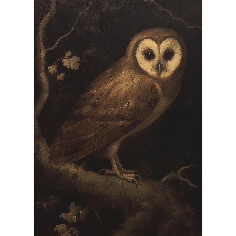 Vintage Easter Rabbit Black Cats Ginger Cat Sleep Swans Duck Owl Animal Poster Canvas Painting Print for Living Room Home Decor