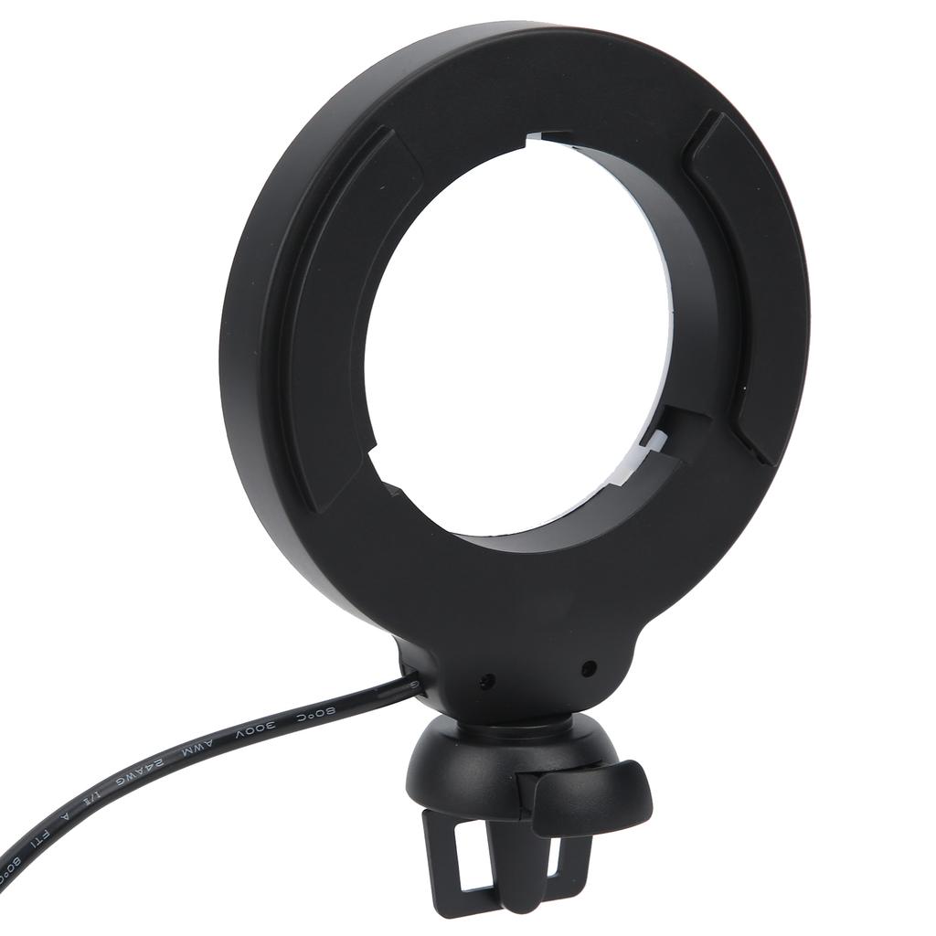4in Mini LED Ring Light Soft Beauty Fill Light with Clip for Video Call Live Online Meeting