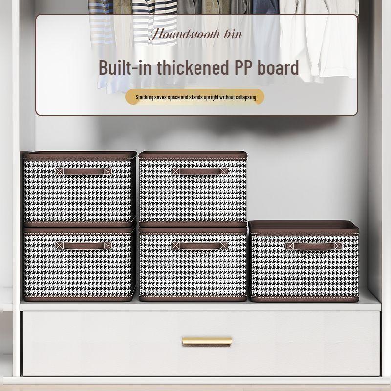 Houndstooth Foldable Drawer Organizer for Wardrobe