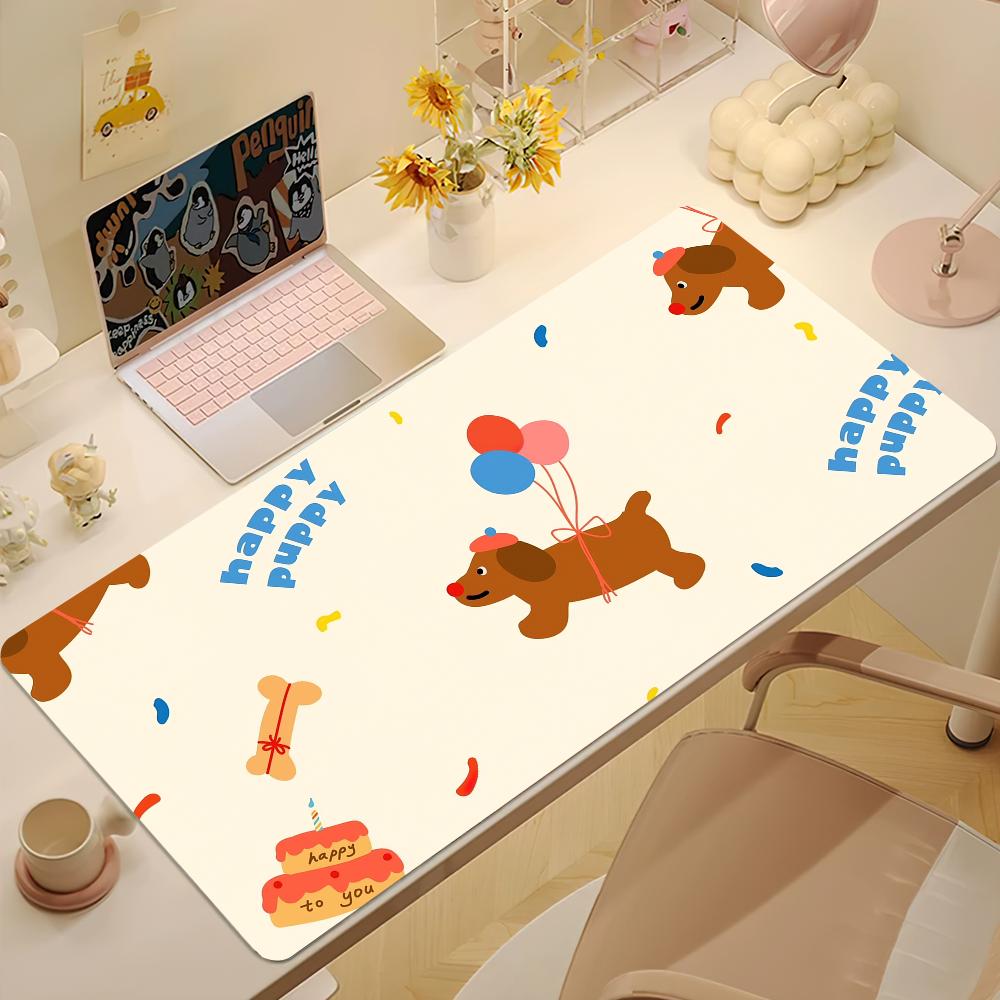 Funny Cute Dachshund Dog Mouse Pad Nonslip Thickened MousePad Large Writing Lockedge Office Student Gaming Cushion