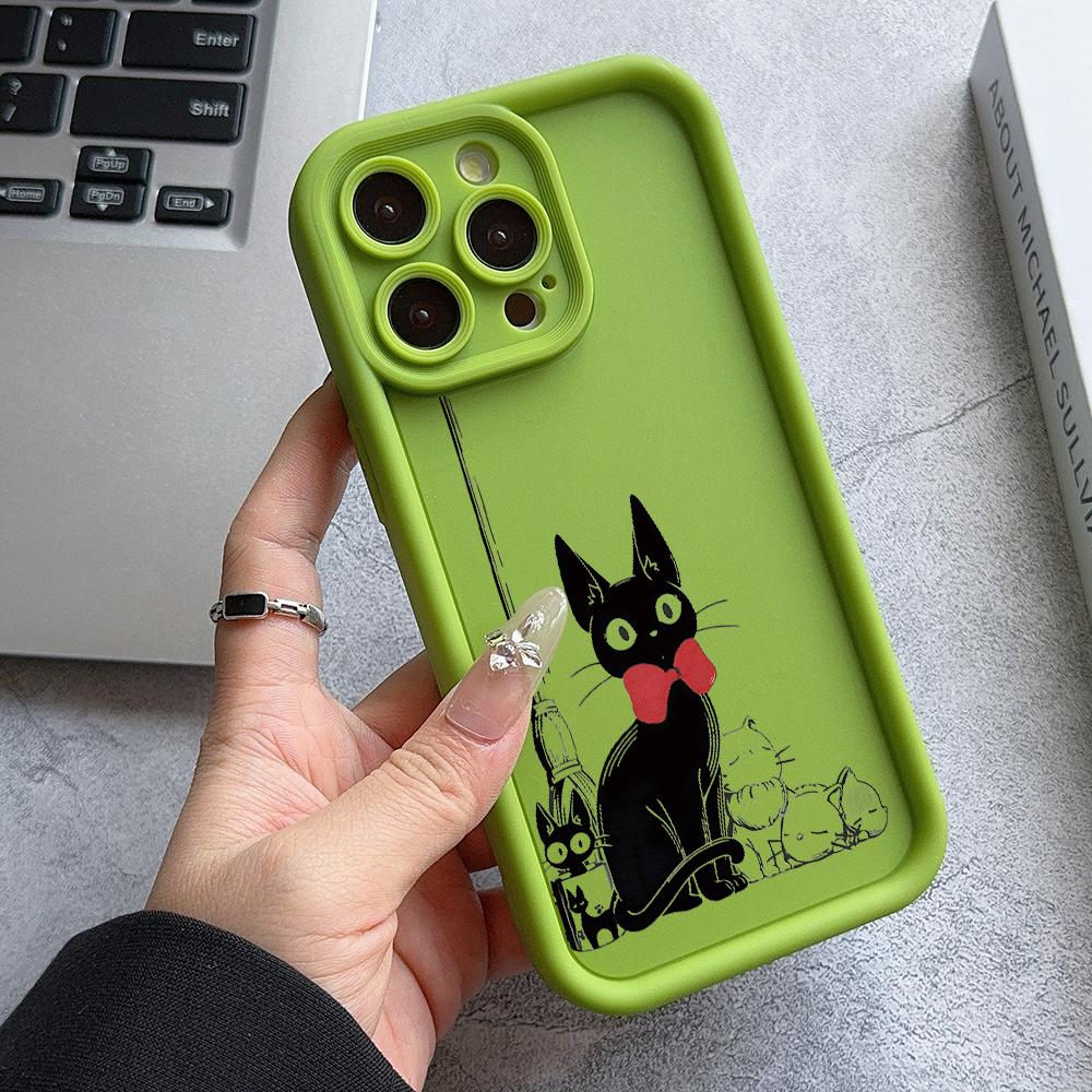 

Anime Girl Cat Kiki Phone Case for Apple iPhone 17 Air 16 16e 15 14 Plus 13 12 11 iPhone17 Pro Max X Xs XR 8 Soft Cover iPhone 8