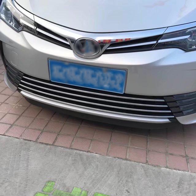 Front Fog Light Eyebrow Grille & Exterior Trims for 2016-2019 Toyota Corolla