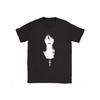 Men's Minimalist Death Sandman Cartoon T Shirt - Endless Death Pattern Loose Street Style Casual Crew Neck Black Top