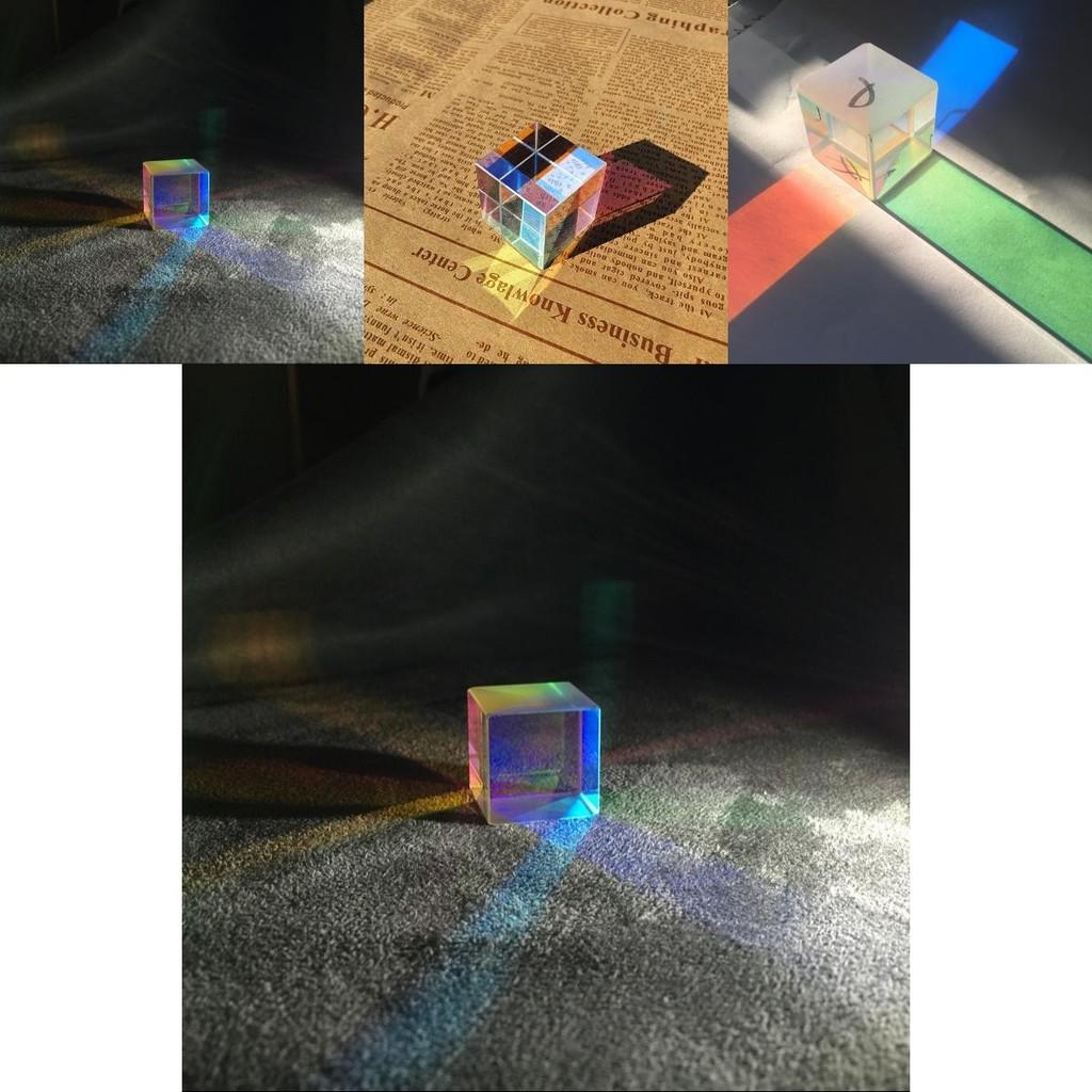 Sonnenfänger Prisma Würfel mit Brechlicht zum Verschenken und für die Heimdekoration