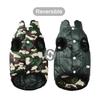 Waterproof Warm Dog Clothes For Small Medium Dogs Cat Reversible Winter Pet Jacket Padded Vest Lightweight Puppy Coat Costume