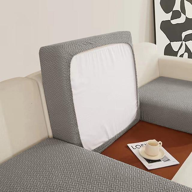 Jacquard Sofa Cushion Covers Elastic Sofa Seat Cover For Living Room Couch Plaid Sofas Slipcovers Airchair Seat Cover Home Hotel