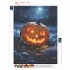 5D Diamond Art Painting Kit Spooky Halloween JackoLantern Full Drill Rhinestone Canvas Creative Craft for Home Decoration