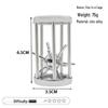 Zinc Alloy Kongming Puzzle Lock: Disentanglement Ring Educational Toy