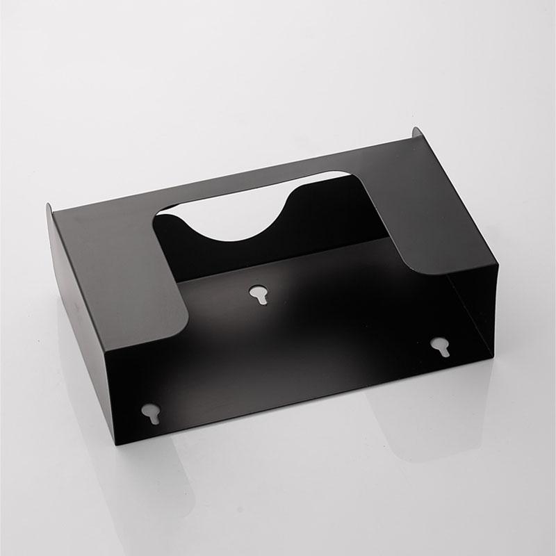 304 Stainless Steel Bathroom Paper Holder Hidden Tissue Box Public Toilet Hotel Square Paper Box Toilet Paper Holder