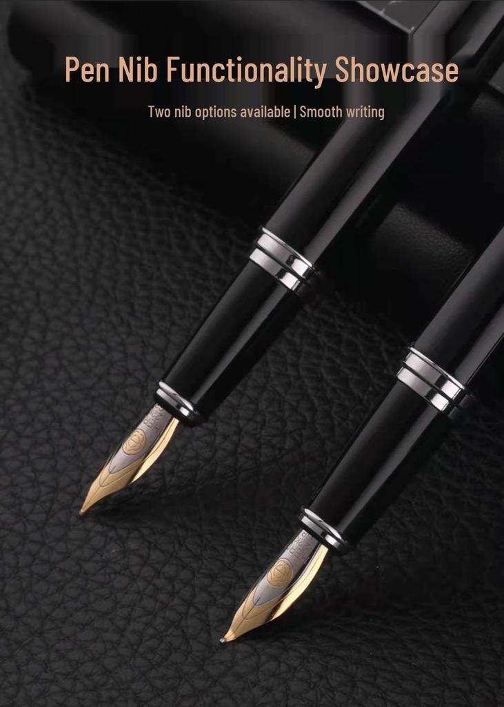 Hero 382 Bent Nib Fountain Pen - Art, Calligraphy, Student & Office Gift