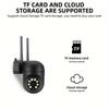 1 Drahtlose 1080p HD Innen-/Außenkamera mit Farb-Nachtsicht, Zwei-Wege-Audio, Schwenken/Neigen/Zoomen, Wi-Fi Smart Home Sicherheitskamera mit Bewegungserkennung