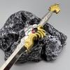 22cm Heaven Sword Full Metal Ancient Chinese Famous Melee  Model Replica 1:6 Equipment Retro Accessorie Toy for Boy Crafts