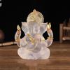 Q1FD Resin Idol Spiritual Symbol Figurine Home Office Decoration Artistic Cultural Display Item Elephant God Model